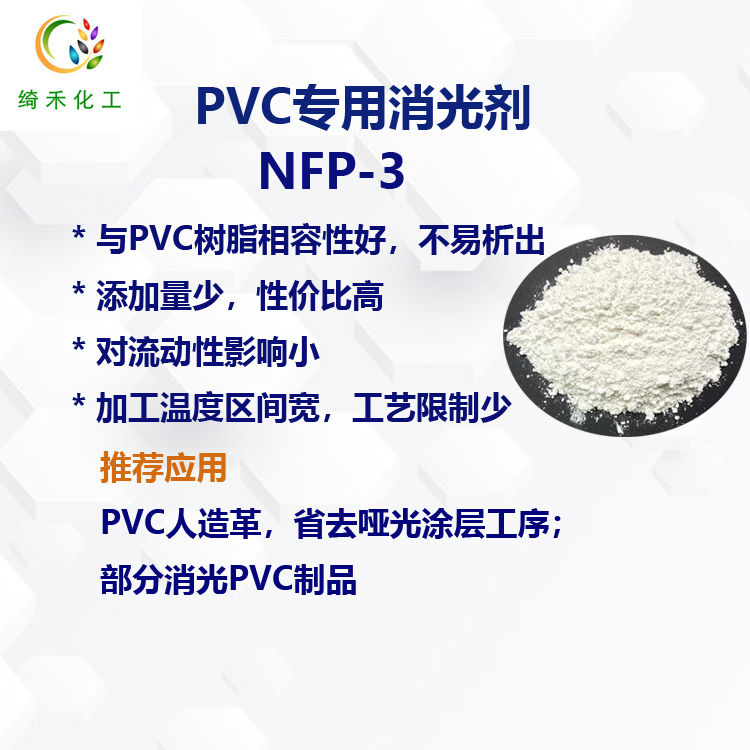 PVC消光剂NFP-3  哑光PVC人造革 部分半消光PVC制品 消光粉